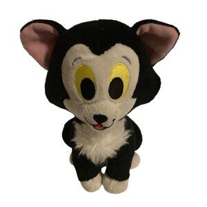 Disney Pinocchio Figaro Cat Plush  Just Play 6” Black & White Stuffed Animal
